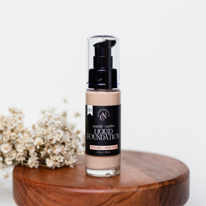 Natural Liquid Foundation | Nourish + Perfect