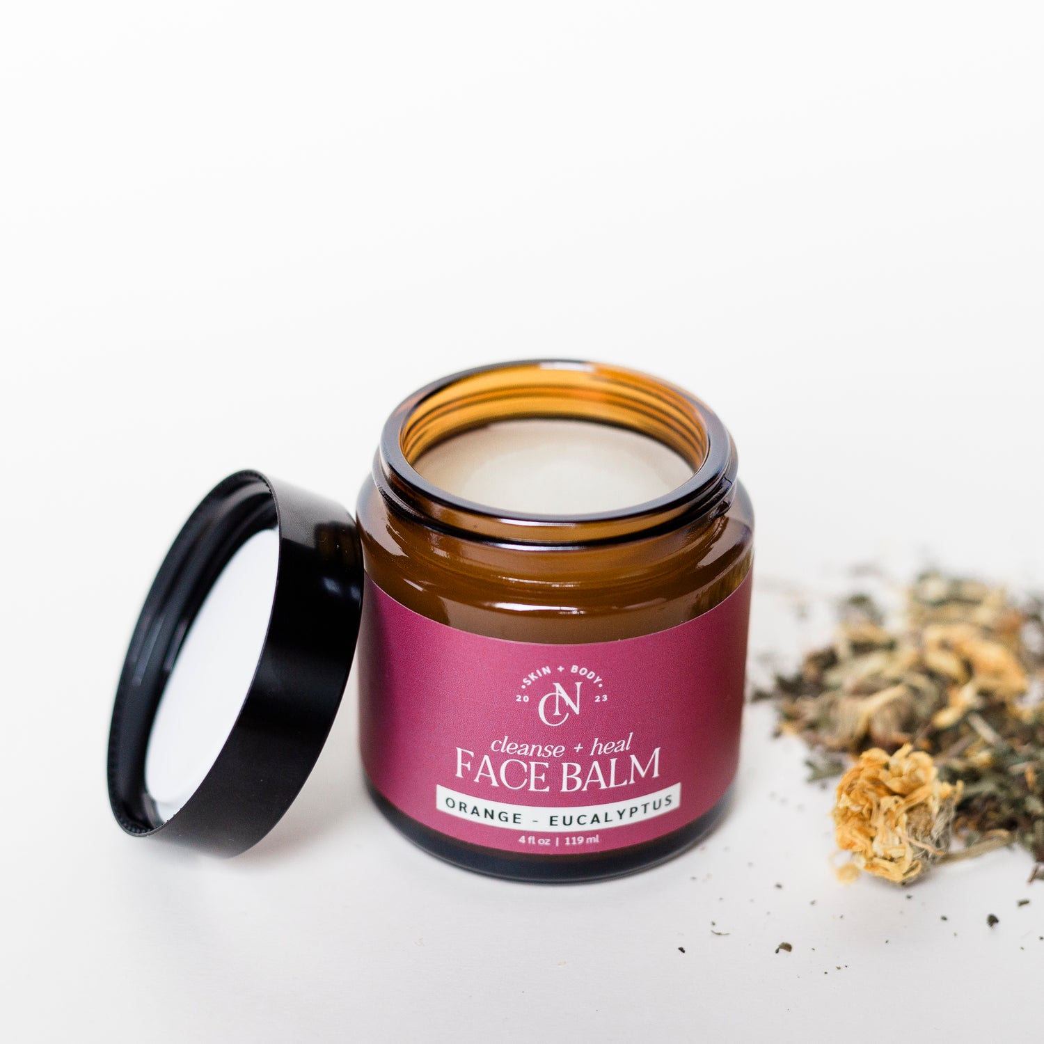 Herbal-Infused Tallow Face Balm | Cleanse + Heal